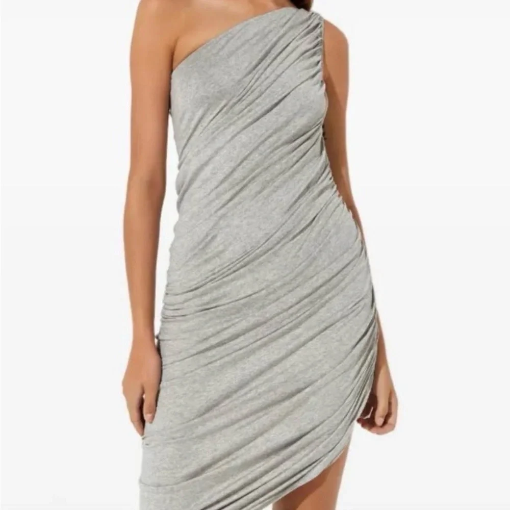 Norma Kamali grey Diana dress size small - Picture 1 of 5